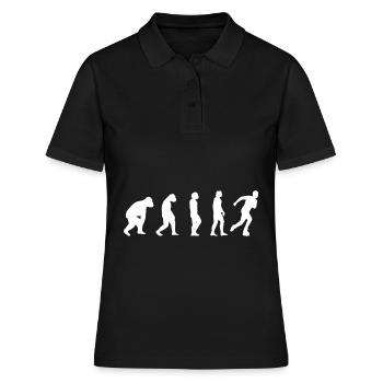 Rollschuh Evolution Skater Inline skaten Geschenk - Frauen Polo Shirt - Schwarz - Vorne - Ailine (174cm)