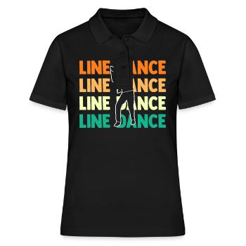 Danseur de danse en ligne - Polo Femme - noir - Devant - Ailine (174cm)