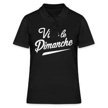 Vive le dimanche - Polo Femme - noir - Devant - Ailine (174cm)