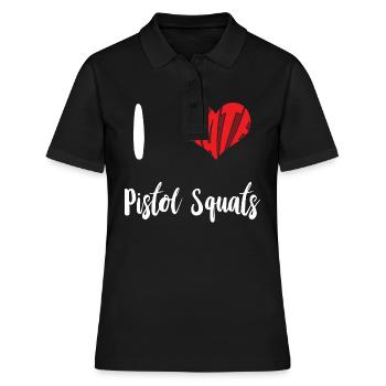 Hate Pistol Squat Stop Hate Anti Hate - Women's Polo Shirt - black - Front - Ailine (174cm)