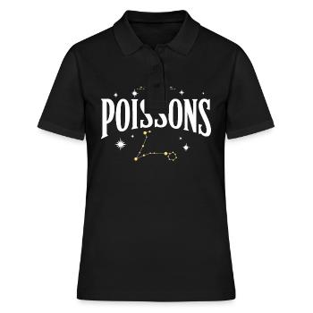 Signe astro poissons - Polo Femme - noir - Devant - Ailine (174cm)