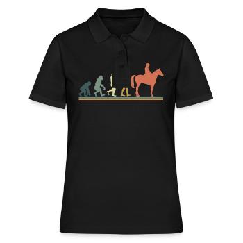 Evolution cheval - Polo Femme - noir - Devant - Ailine (174cm)