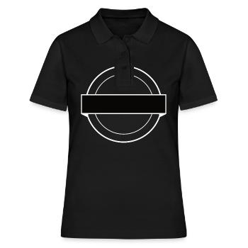 Kreis Logo - Frauen Polo Shirt - Schwarz - Vorne - Ailine (174cm)
