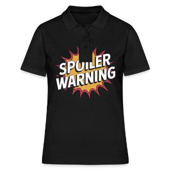 Spoiler Warning - Polo Femme - noir - Devant - Ailine (174cm)