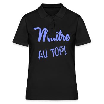 MASTER - Women's Polo Shirt - black - Front - Ailine (174cm)
