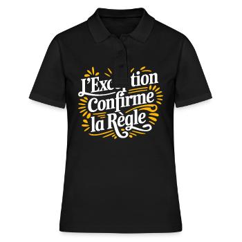 L'exception confirme la règle - Polo Femme - noir - Devant - Ailine (174cm)