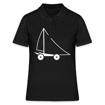 Sand yachting - Women's Polo Shirt - black - Front - Ailine (174cm)