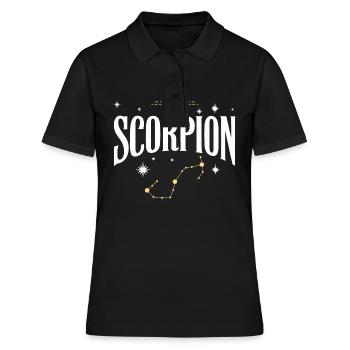 Signe astro scorpion - Polo Femme - noir - Devant - Ailine (174cm)