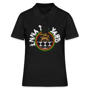 Reggae Soundsystem Lion - Frauen Polo Shirt - Schwarz - Vorne - Ailine (174cm)