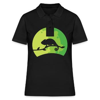 Caméléon - Polo Femme - noir - Devant - Ailine (174cm)