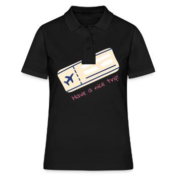 Billet d’avion - Polo Femme - noir - Devant - Ailine (174cm)