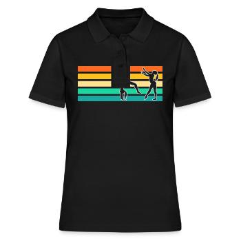 Turnen Gymnastik Turner - Frauen Polo Shirt - Schwarz - Vorne - Ailine (174cm)