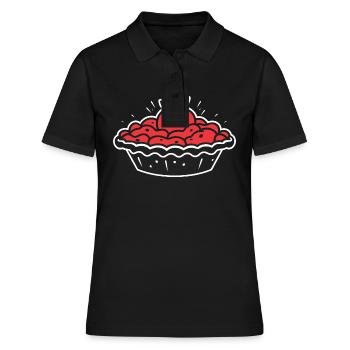 Tarte aux fraises - Polo Femme - noir - Devant - Ailine (174cm)