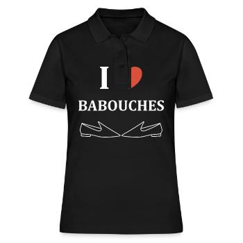 Slippers Humor - Women's Polo Shirt - black - Front - Ailine (174cm)