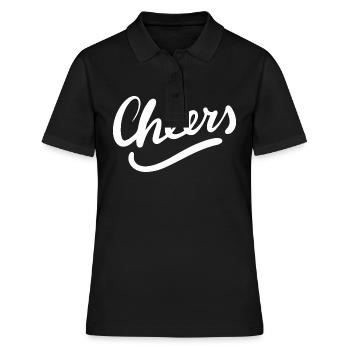 Cheers Cheers Boire - Polo Femme - noir - Devant - Ailine (174cm)