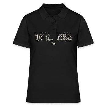 We the People - Founding Fathers Constitution - Women's Polo Shirt - black - Front - Ailine (174cm)