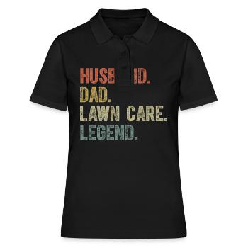 Drôle Tonte De Pelouse T Shirt Entretien De La Pelouse Trucs Cadeau - Polo Femme - noir - Devant - Ailine (174cm)