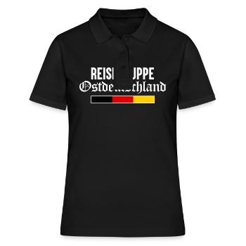 Reisegruppe Ostdeutschland DDR Ossi Osten - Frauen Polo Shirt - Schwarz - Vorne - Ailine (174cm)
