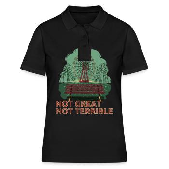 Not Great Not Terrible 3.6 Roentgen Tchernobyl - Polo Femme - noir - Devant - Ailine (174cm)
