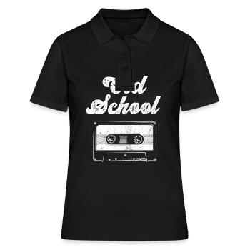 Old School Cassette Tape Classic Vintage Hip Hop - Polo Femme - noir - Devant - Ailine (174cm)