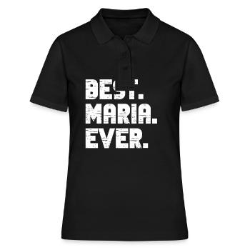 Meilleur Maria Jamais Noms de naissance populaires Maria Costume - Polo Femme - noir - Devant - Ailine (174cm)