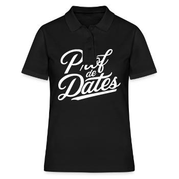 Prof de dates - Polo Femme - noir - Devant - Ailine (174cm)
