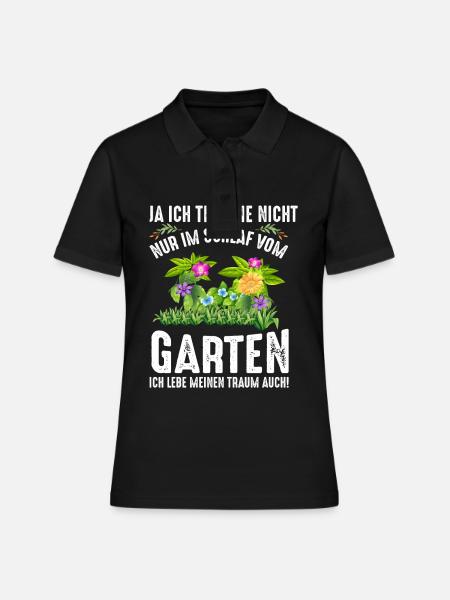 Garten - Frauen Polo Shirt - Schwarz