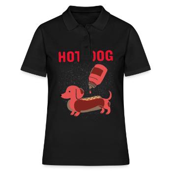 Hot Dog Dog - Polo Femme - noir - Devant - Ailine (174cm)