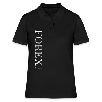 Forex trader actions investor trading marché des devises - Polo Femme - noir - Devant - Ailine (174cm)
