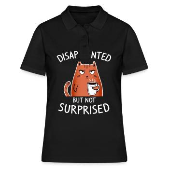 Déçu mais pas surpris - Chat grincheux - Polo Femme - noir - Devant - Ailine (174cm)