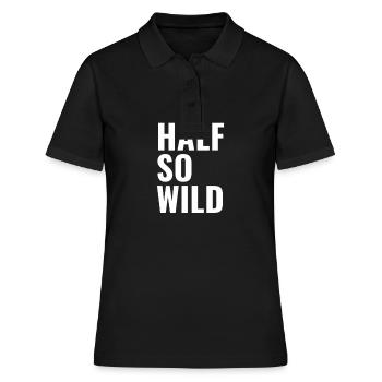 half so wild - halb so wild - Frauen Polo Shirt - Schwarz - Vorne - Ailine (174cm)