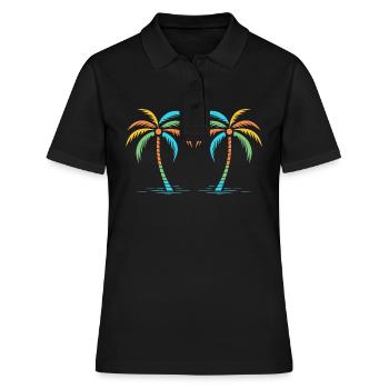 je suis en vacances - Polo Femme - noir - Devant - Ailine (174cm)