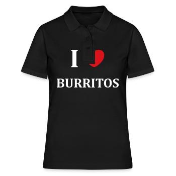 Amour Petit burrito - Polo Femme - noir - Devant - Ailine (174cm)