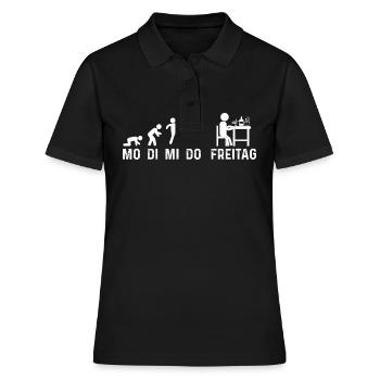 Bastler Basteln - Frauen Polo Shirt - Schwarz - Vorne - Ailine (174cm)