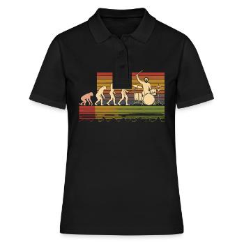 Batteur Evolution Trommeln - Frauen Polo Shirt - Schwarz - Vorne - Ailine (174cm)