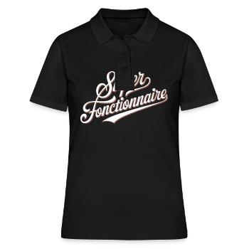 Super fonctionnaire - Polo Femme - noir - Devant - Ailine (174cm)