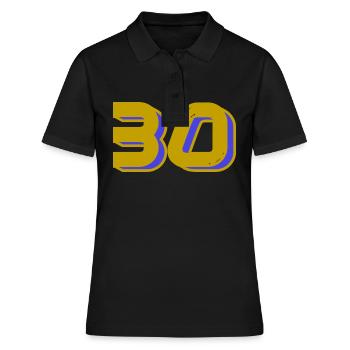 30. 30 YEARS. 30th ANNIVERSARY. 30 YEARS ANNIVERSARY. - Women's Polo Shirt - black - Front - Ailine (174cm)