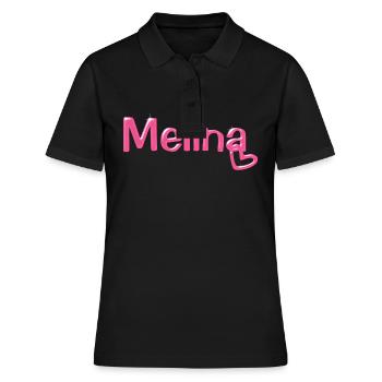 Melina Name Balloon Police - Polo Femme - noir - Devant - Ailine (174cm)