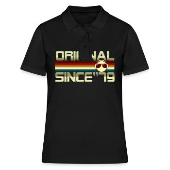Seit 79 - Frauen Polo Shirt - Schwarz - Vorne - Ailine (174cm)