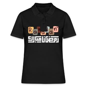Ramadan Mubarak - Women's Polo Shirt - black - Front - Ailine (174cm)