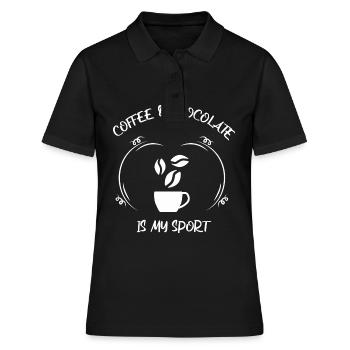 Café, expresso, café et chocolat - Polo Femme - noir - Devant - Ailine (174cm)
