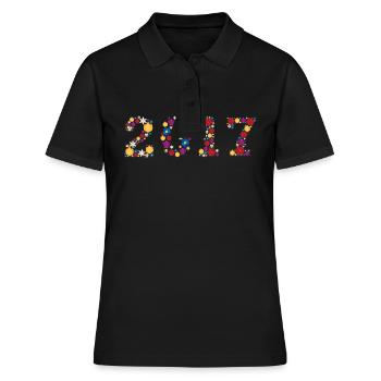 Fleurs 2017 - Polo Femme - noir - Devant - Ailine (174cm)