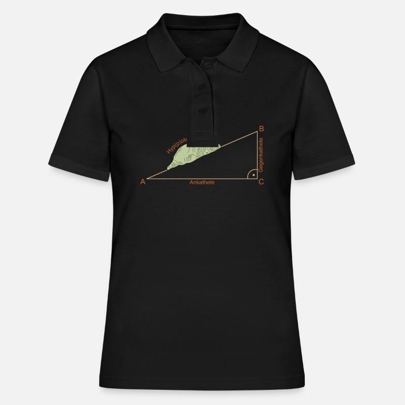 Hypoténuse Hippotenuse pour Math Hippo - Polo Femme - noir