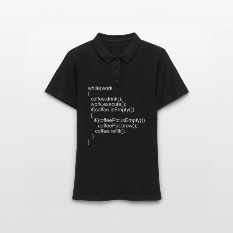 Quellcode Programmcode für Programmierer Frauen Polo Shirt