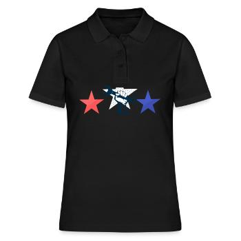 Chemise de la fête du Travail - Stars & Work - Polo Femme - noir - Devant - Ailine (174cm)