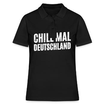 Chill out Allemagne - Polo Femme - noir - Devant - Ailine (174cm)