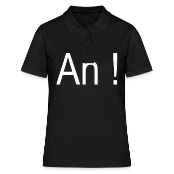 Oh, wie lustig das ist - Frauen Polo Shirt - Schwarz - Vorne - Ailine (174cm)