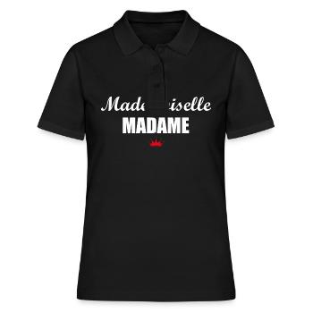 mademoiselle madame - Polo Femme - noir - Devant - Ailine (174cm)