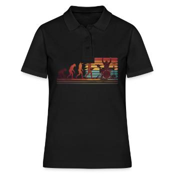 Batteur Evolution Trommeln - Frauen Polo Shirt - Schwarz - Vorne - Ailine (174cm)