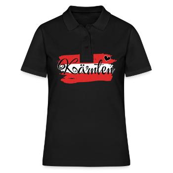 Drapeau Autriche Carinthie - Polo Femme - noir - Devant - Ailine (174cm)